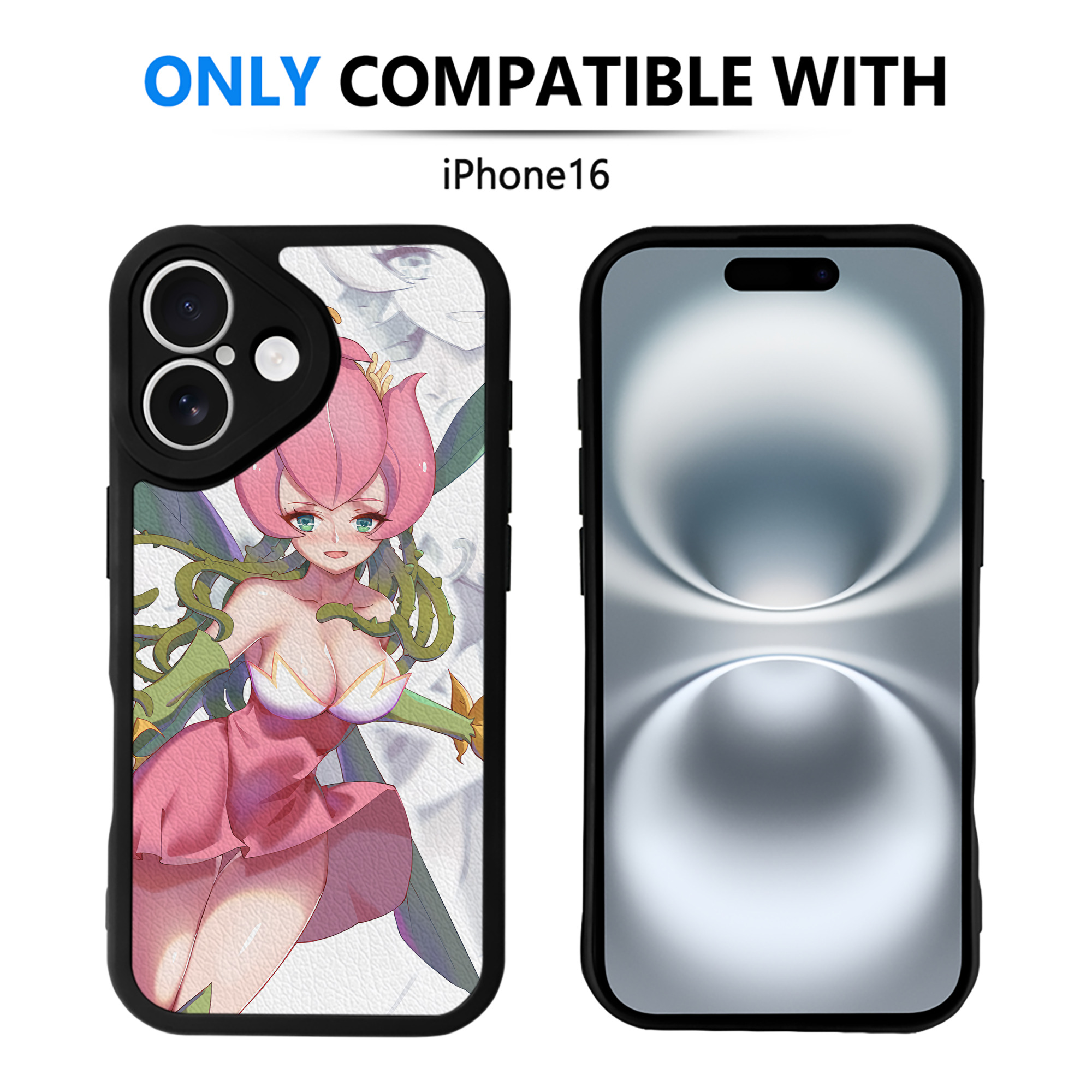 （画像用） Digimon デジタルモンスター/デジモン 【iPhone 16シリーズ対応】シリコンスマホケース（レザー調） 材質：シリコン